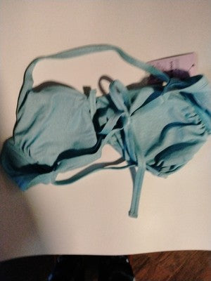 Wild Fable Womens Large 12-14 Blue Low-Rise High Leg Cheeky Bikin Set