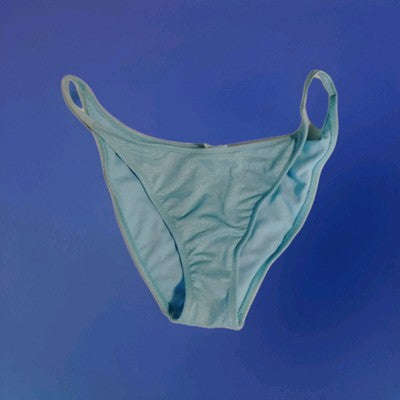 Wild Fable Womens Large 12-14 Blue Low-Rise High Leg Cheeky Bikin Set