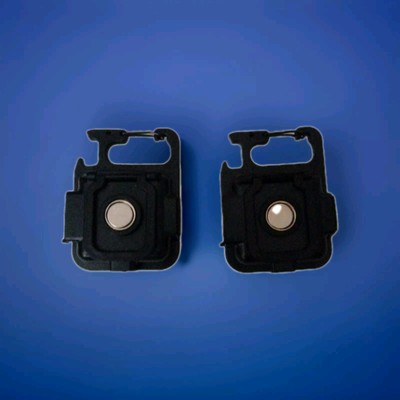 2 pack Mini COB LED Keychain Work Light Flashlight Pocket Torch USB Hiking