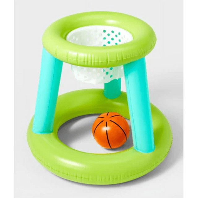Water Basketball Inflatable Set For Swimming Pool. Goal + Ball.
