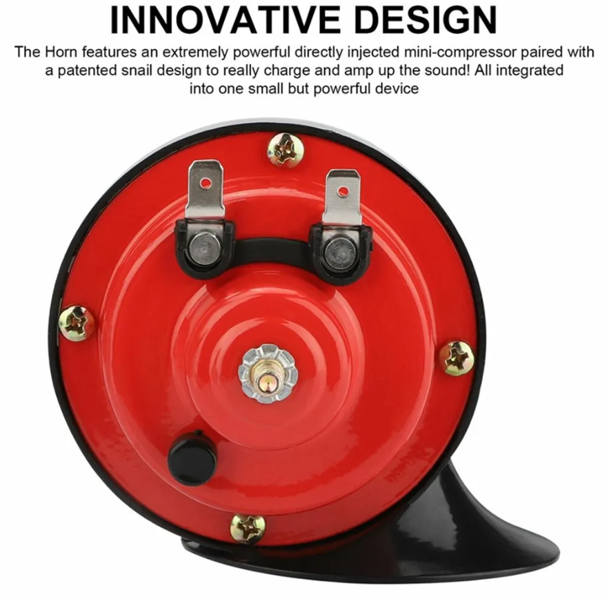 60dB Air Horn for Car Snail Electric Horn 12V Power Supplies Boat Motorcycles A3