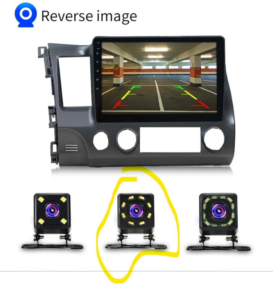 Car Universal 12LED High Definition Night Vision Reversing 8LED Rear View Cam A4