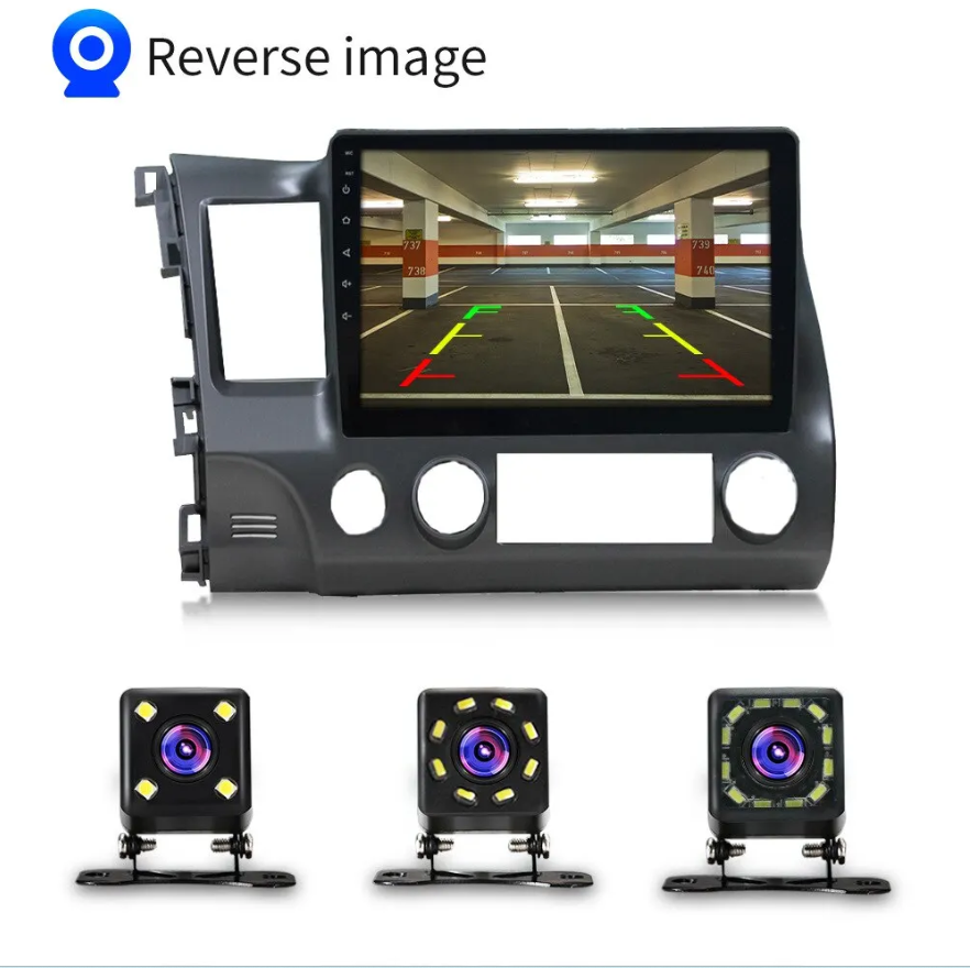 Car Universal 12LED High Definition Night Vision Reversing 8LED Rear View Cam A4