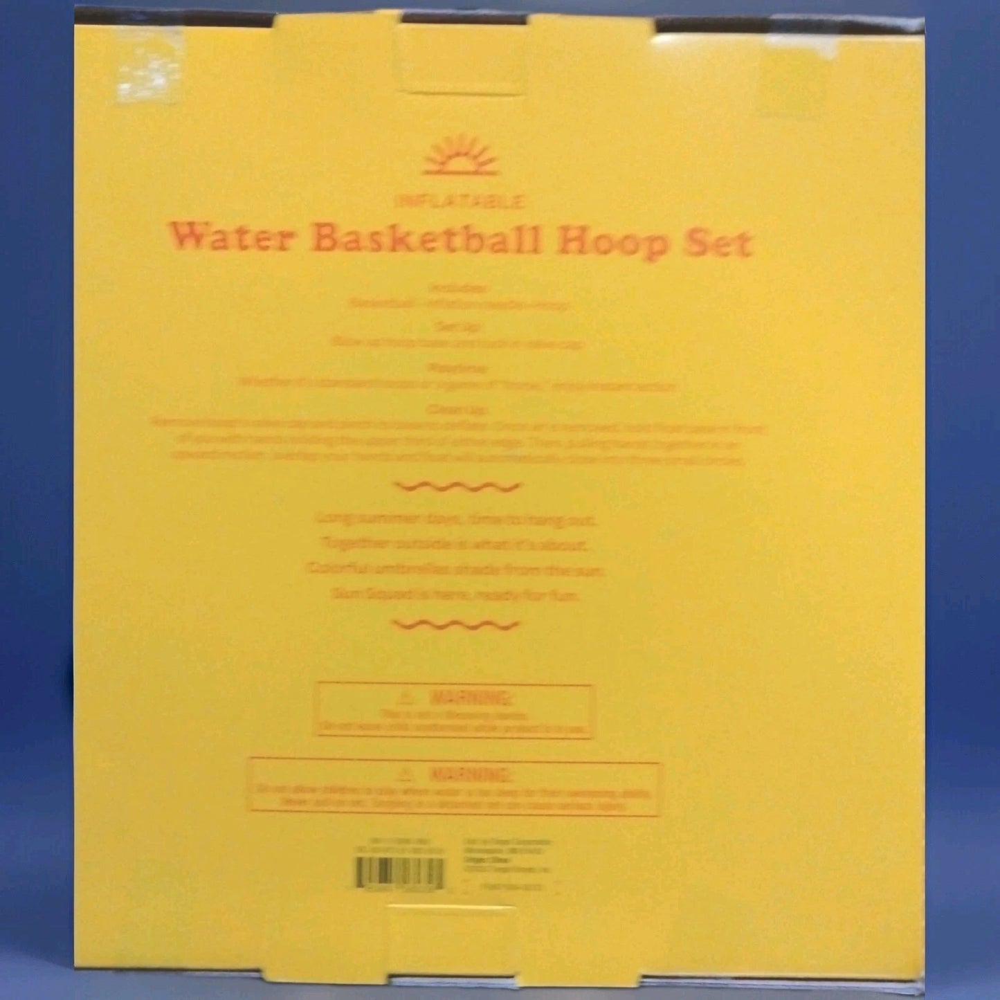 Water Basketball Inflatable Set For Swimming Pool. Goal + Ball.