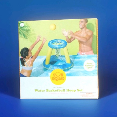 Water Basketball Inflatable Set For Swimming Pool. Goal + Ball.