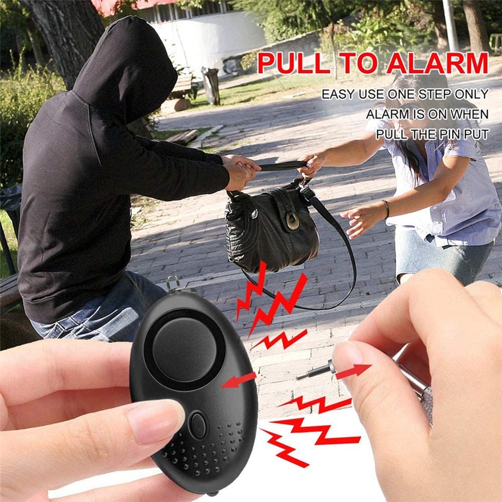 130DB Siren Safety LED Emergency Self Defense Personal Whistle Alarm Keychain