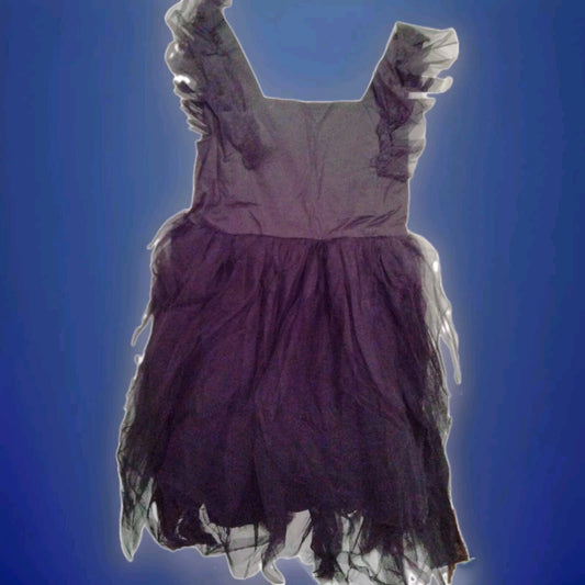 "NEW" H & M 🌸 SIZE 5T==BLACK / MICRO PLEATED NETTING / TWIRL DRESS