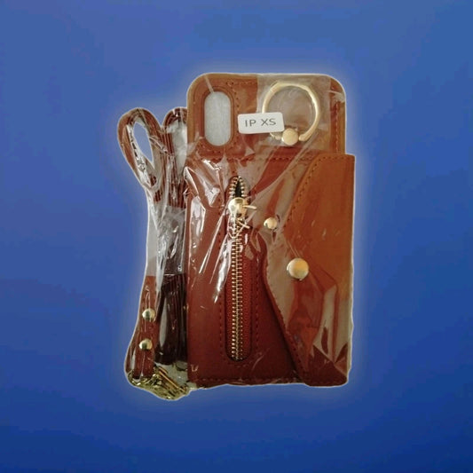 Crossbody Purse Holder Card Slots Phone Case For iPhone  XS